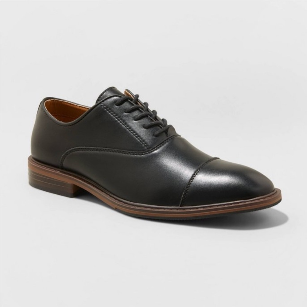 Mens black dress shoes